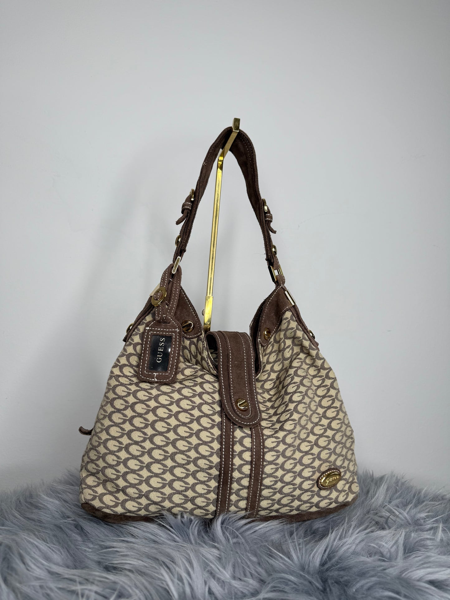 Guess vintage Tasche y2k rare beige braun