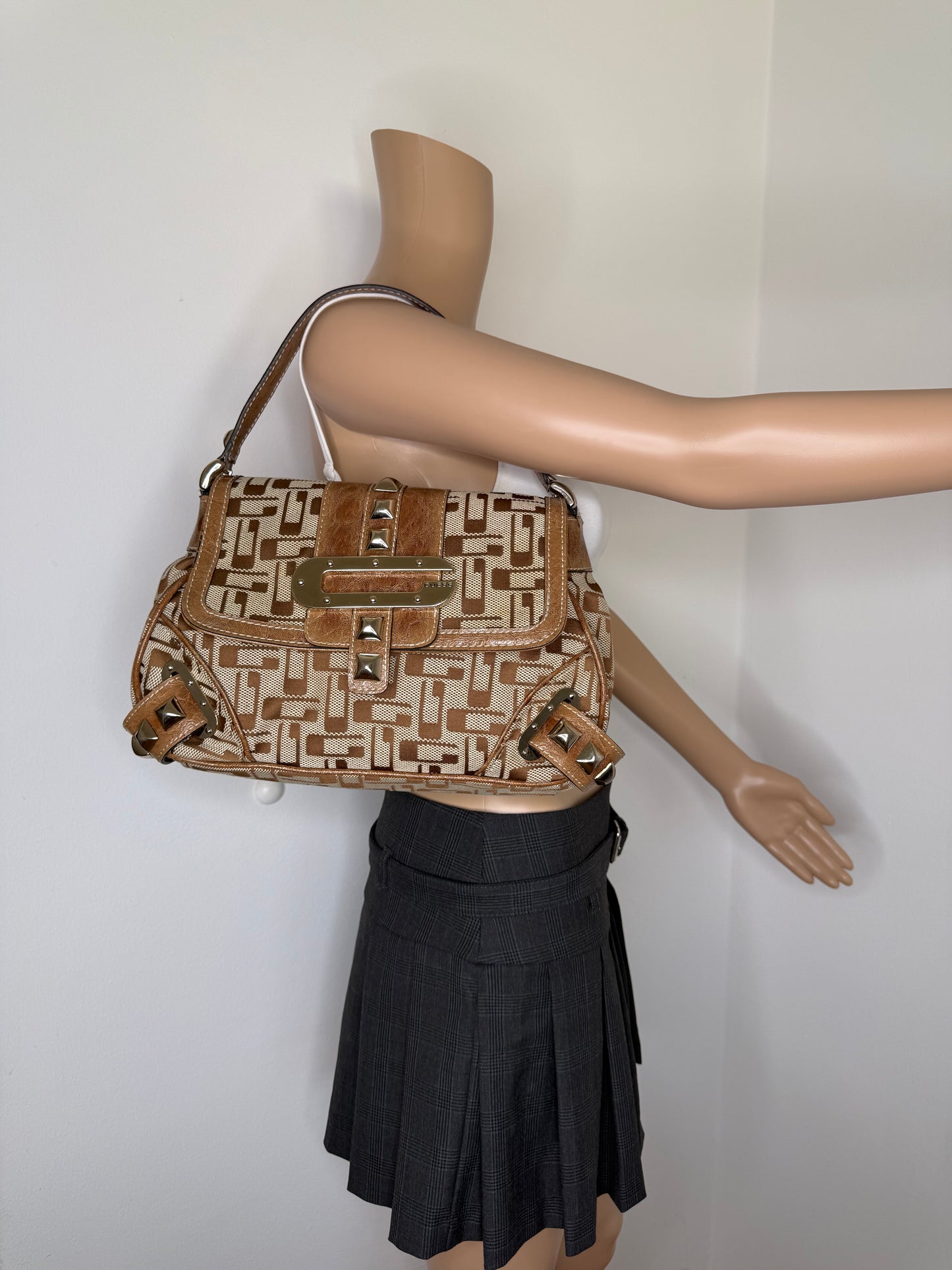 Guess vintage Tasche braun beige