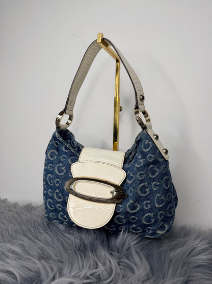 Guess vintage Tasche y2k rare blau weiß