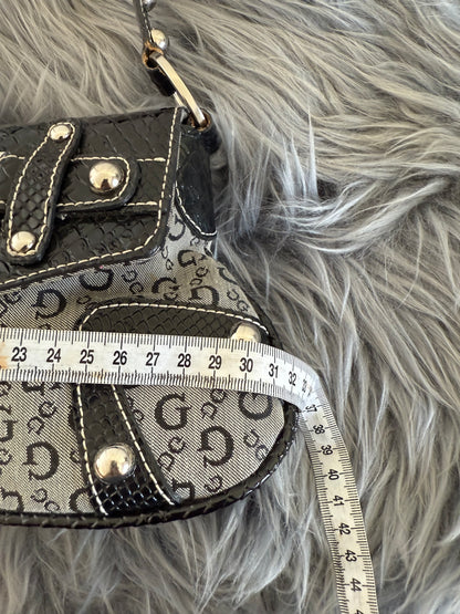 Guess vintage Tasche y2k rare grau schwarz