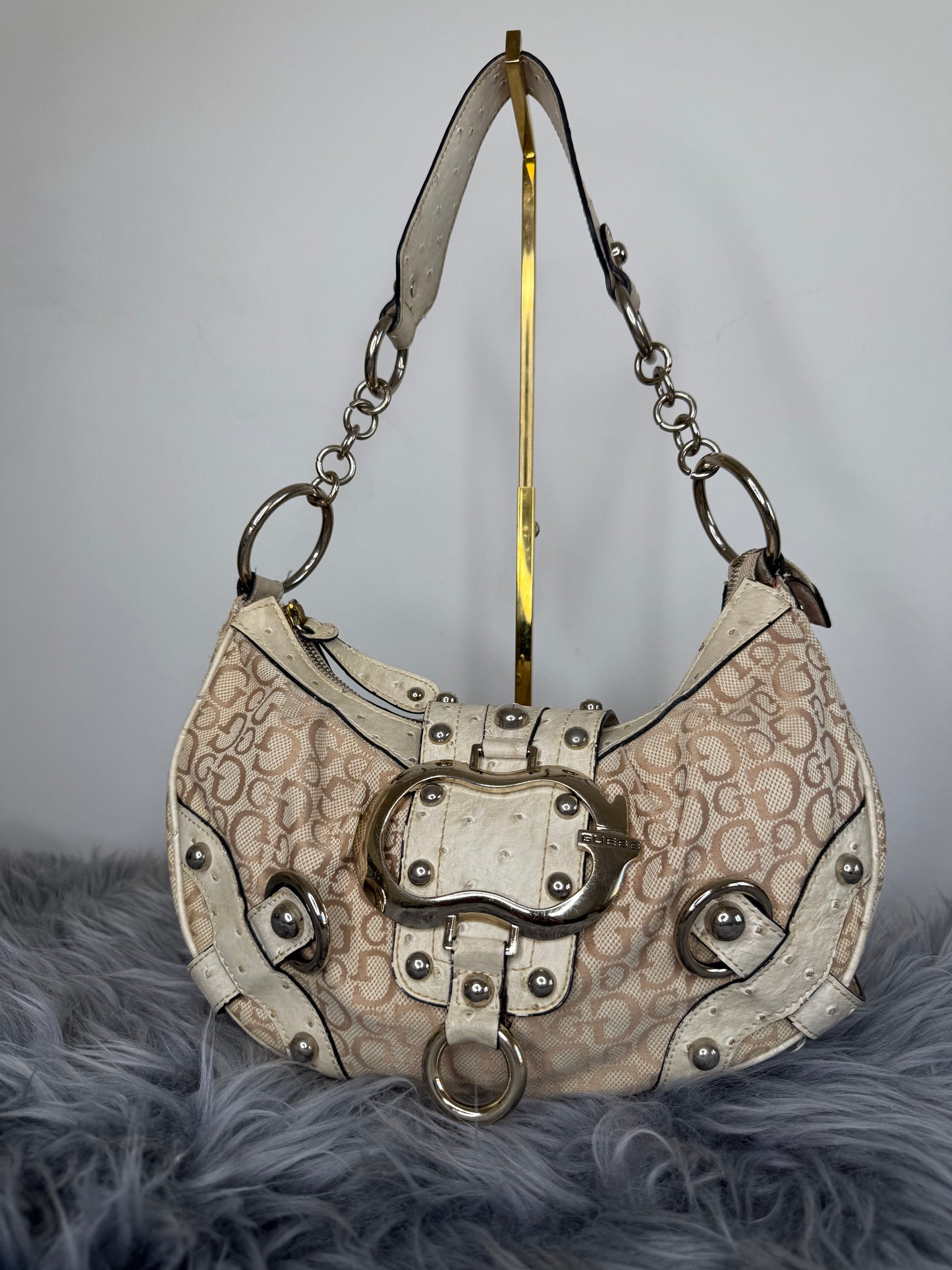 Guess Vintage Tasche Y2k Rare Beige