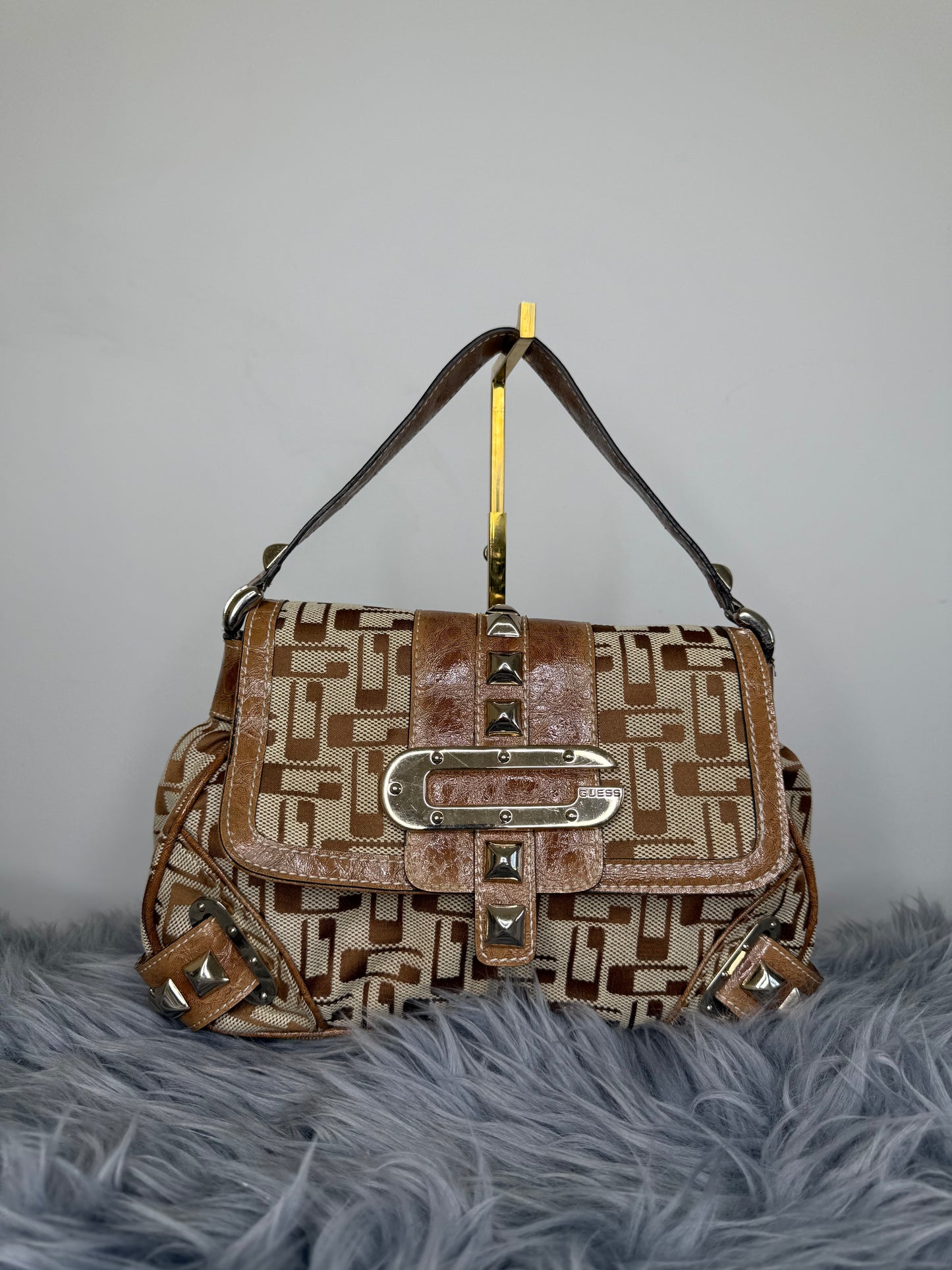 Guess vintage Tasche braun beige