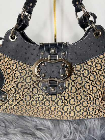 Guess vintage Tasche y2k rare beige schwarz