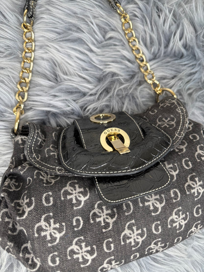 Guess Vintage Tasche Y2k denim grau