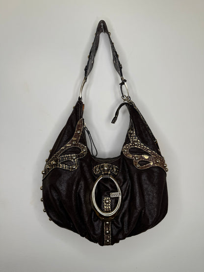 Guess vintage Tasche y2k braun Gold