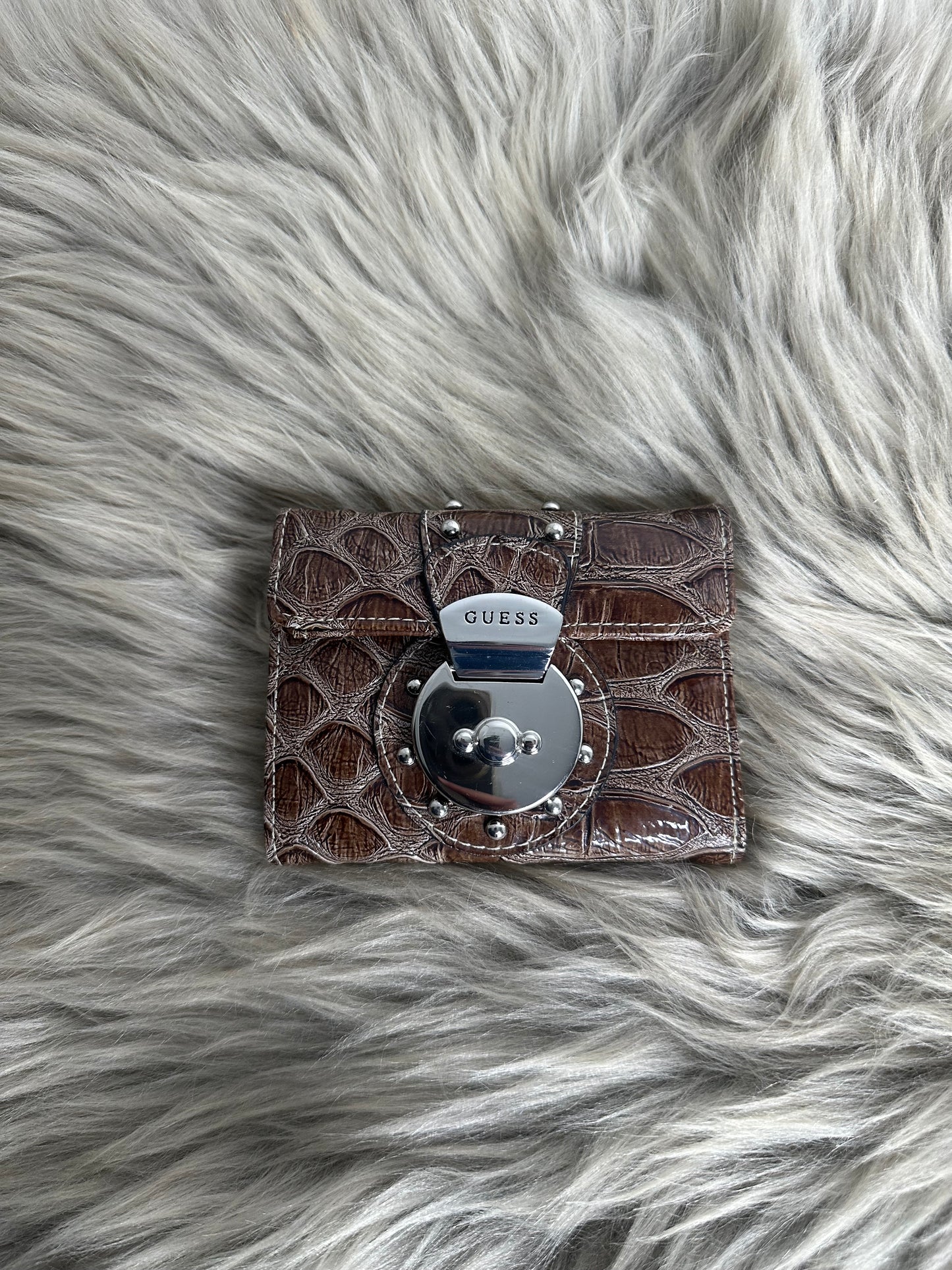 Guess vintage Geldbörse y2k rate braun