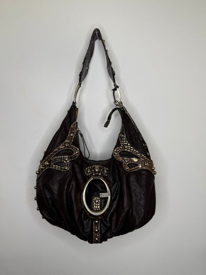 Guess vintage Tasche y2k braun Gold