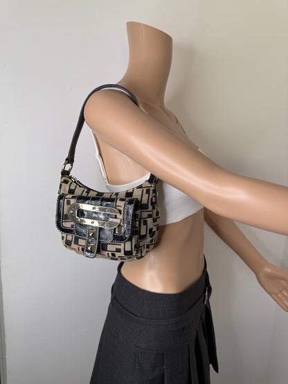 Guess vintage Tasche rare braun schwarz