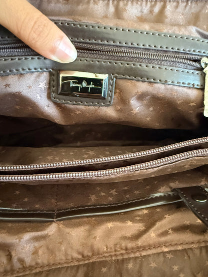 Thierry Mugler vintage tasche braun Leder