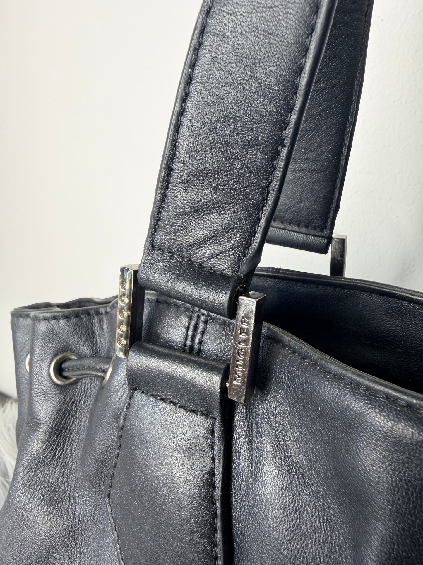 Thierry Mugler vintage Tasche y2k rare Leder