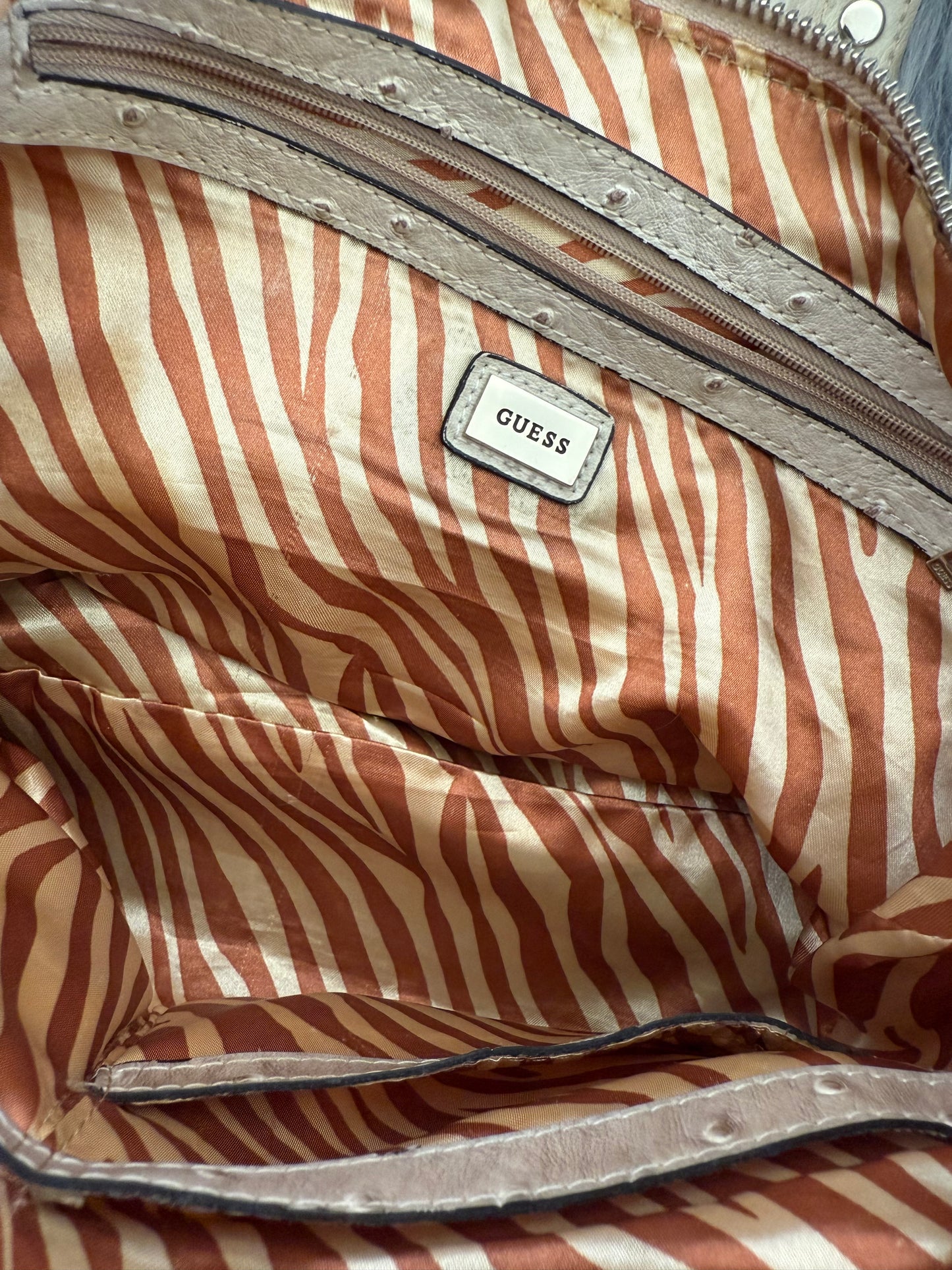 Guess Vintage Tasche Y2k Rare Beige