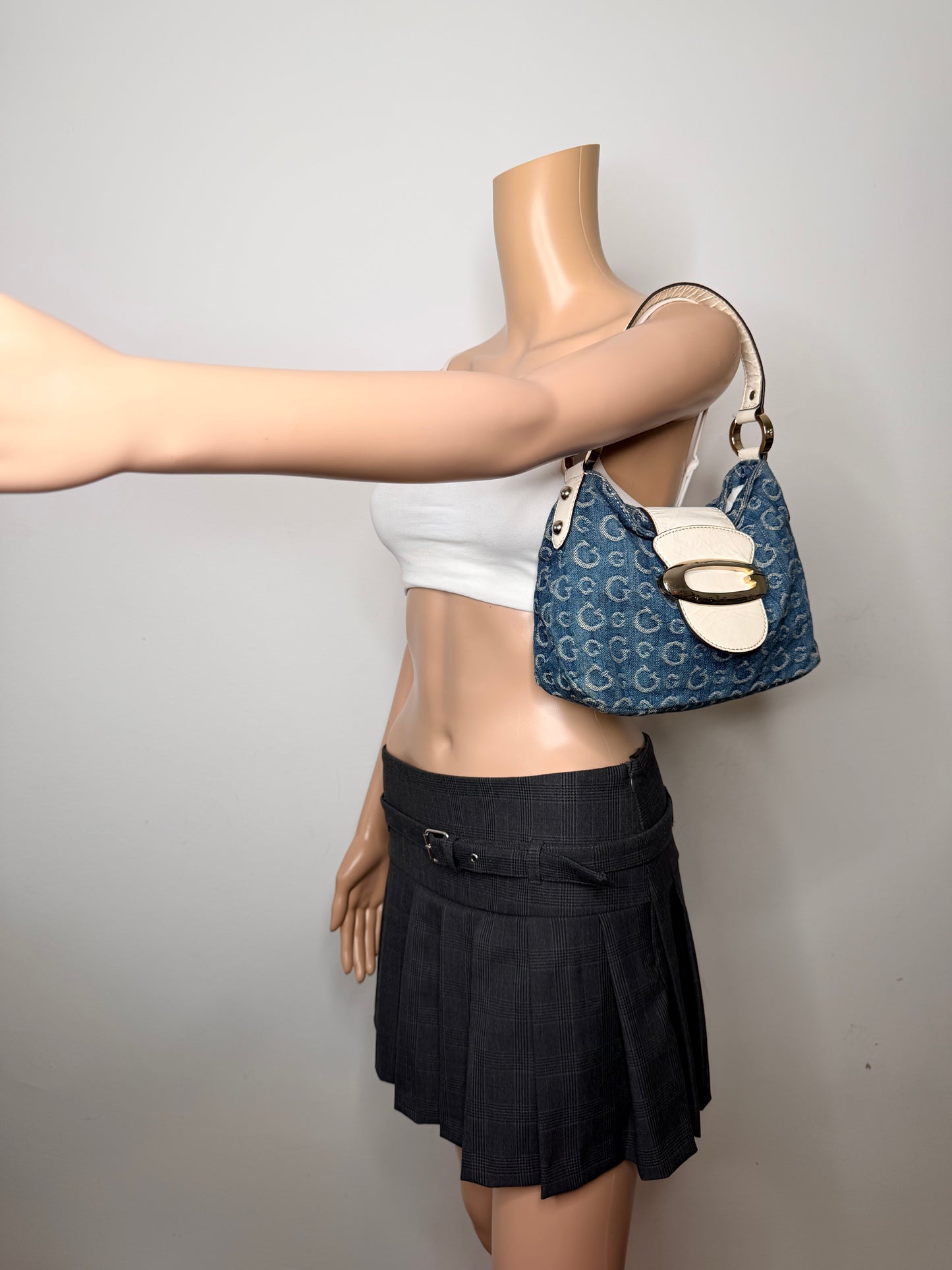 Guess vintage Tasche y2k rare blau weiß