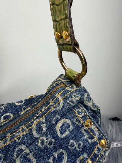 Guess Tasche Denim blau Jeans Gold Details