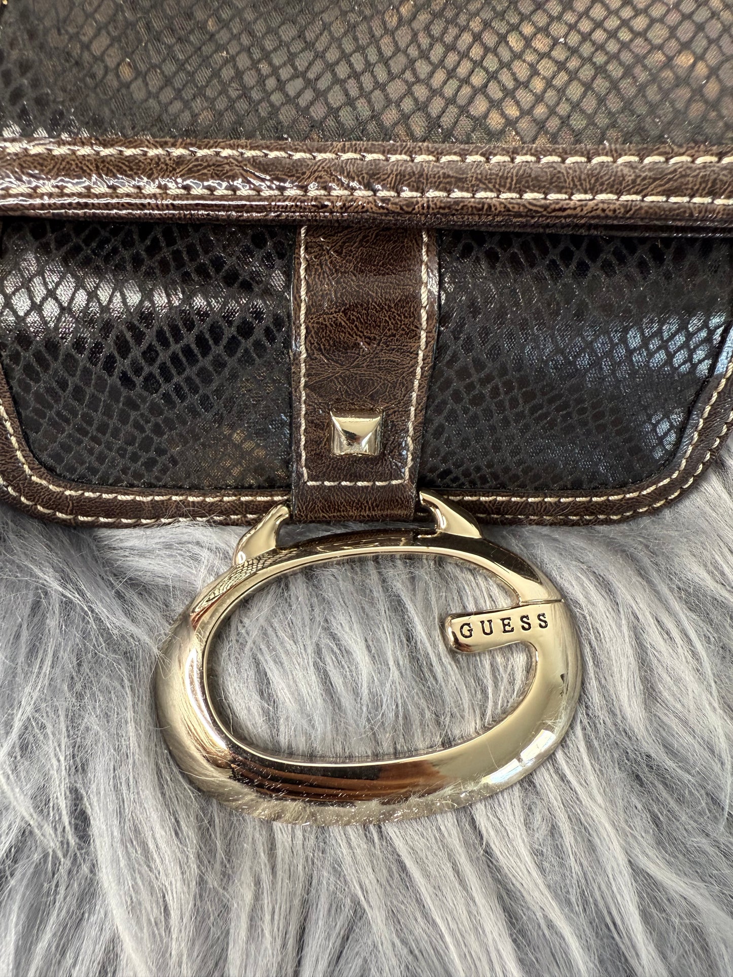 Guess Vintage Tasche Y2k Geldbörse braun neu