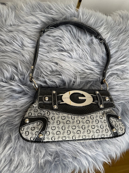 Guess vintage Tasche y2k rare grau schwarz