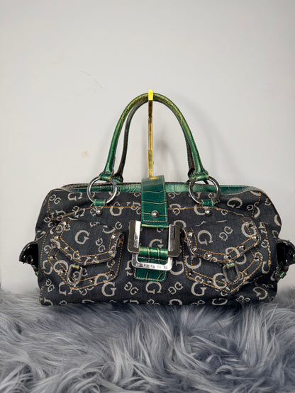 Guess vintage Tasche y2k rare Denim grün