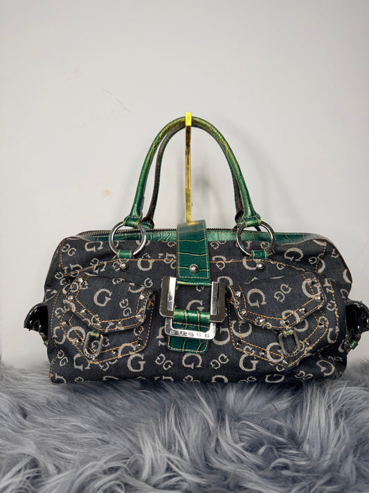 Guess vintage Tasche y2k rare Denim grün