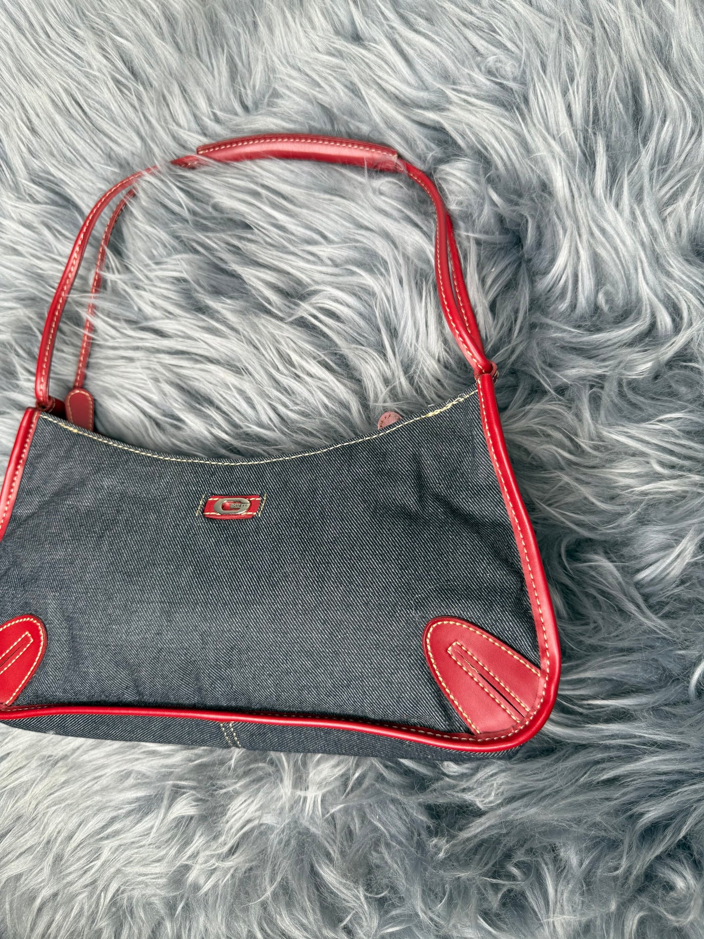 Guess vintage Tasche y2k denim rot