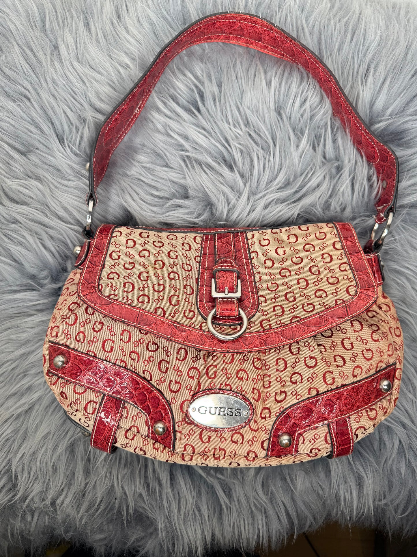 Guess vintage Tasche y2k rot denim