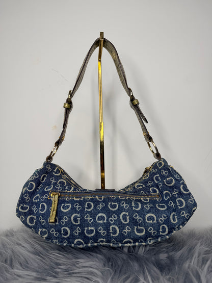Guess Tasche Denim blau Jeans Gold Details