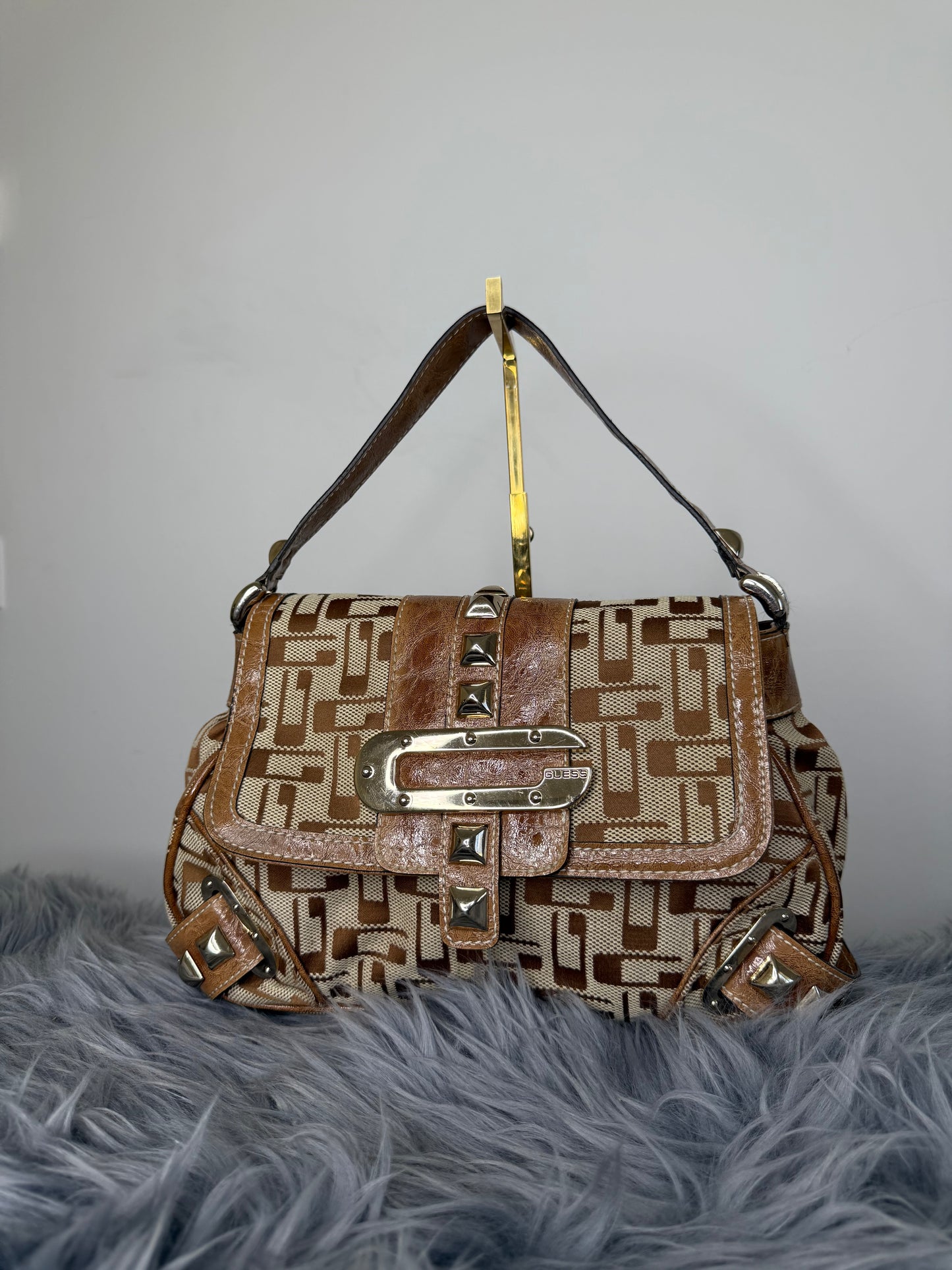 Guess vintage Tasche braun beige
