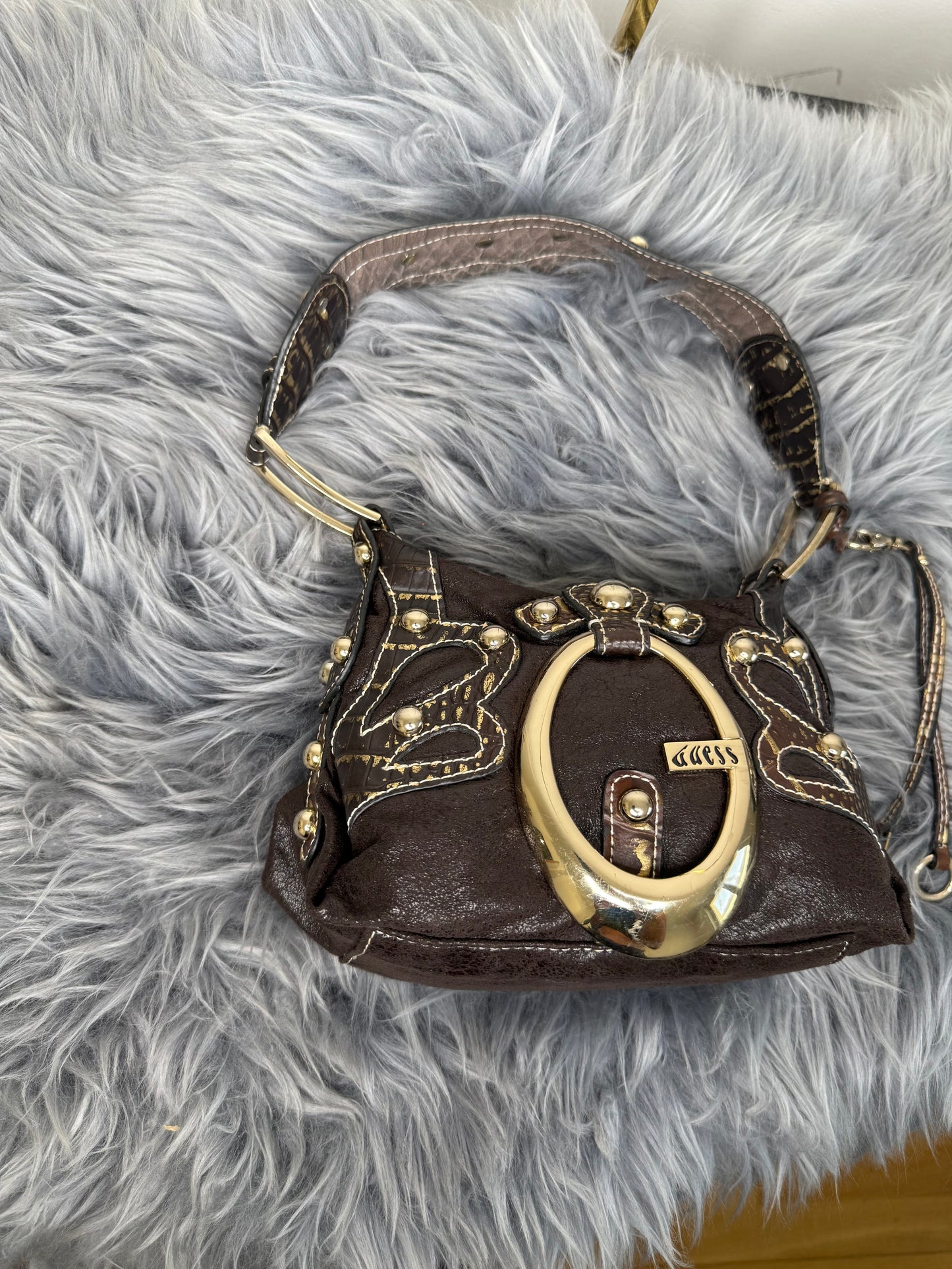 Guess vintage Tasche goldbraun