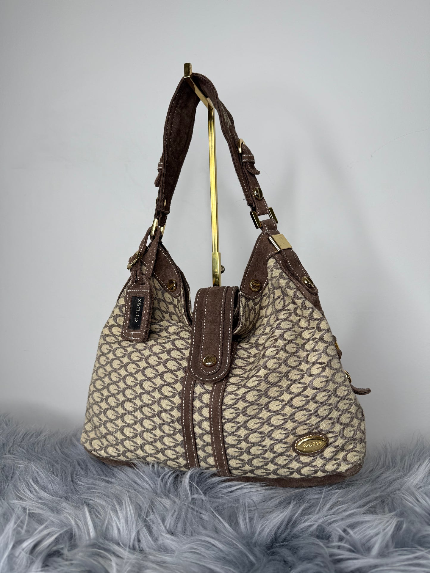 Guess vintage Tasche y2k rare beige braun