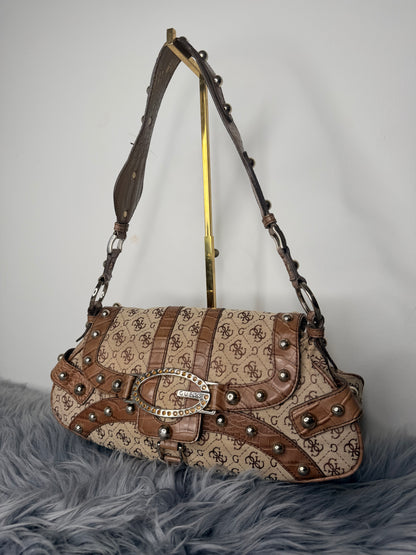 Guess vintage Tasche echt Leder Details