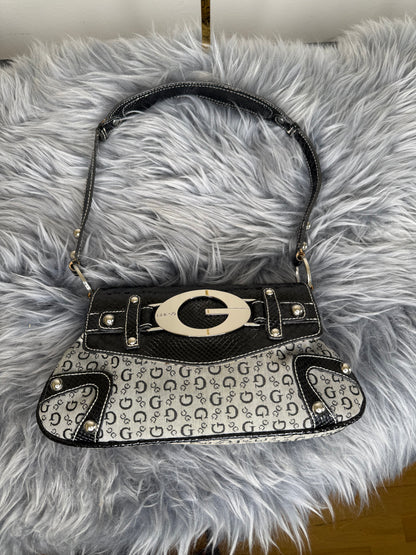 Guess vintage Tasche y2k rare grau schwarz