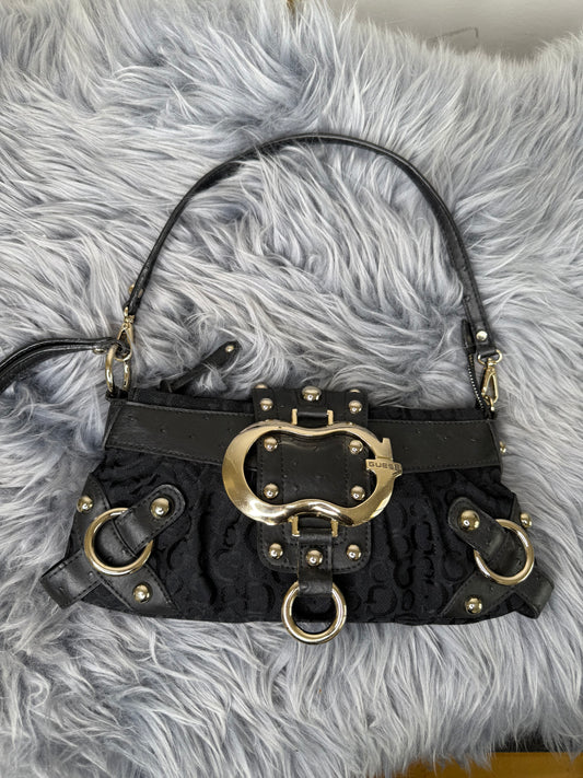 Guess vintage Tasche y2k rare schwarz Gold