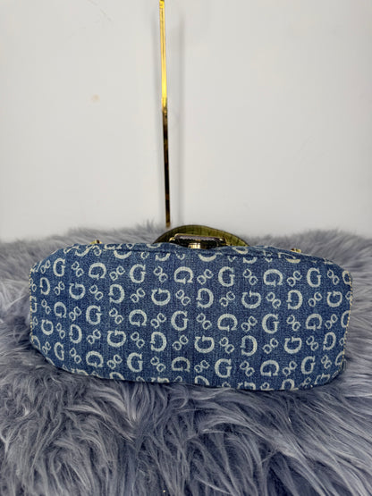 Guess Tasche Denim blau Jeans Gold Details
