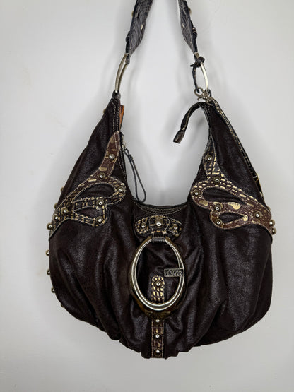 Guess vintage Tasche y2k braun Gold