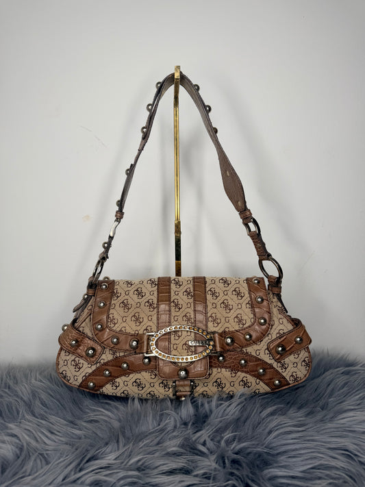 Guess vintage Tasche echt Leder Details