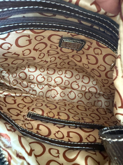 Guess vintage Tasche y2k braun Silber