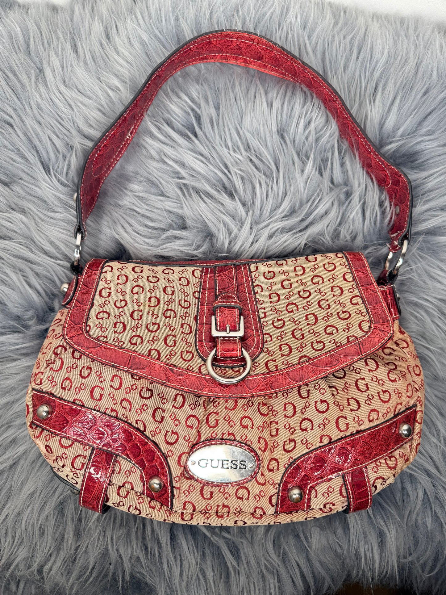 Guess vintage Tasche y2k rot denim