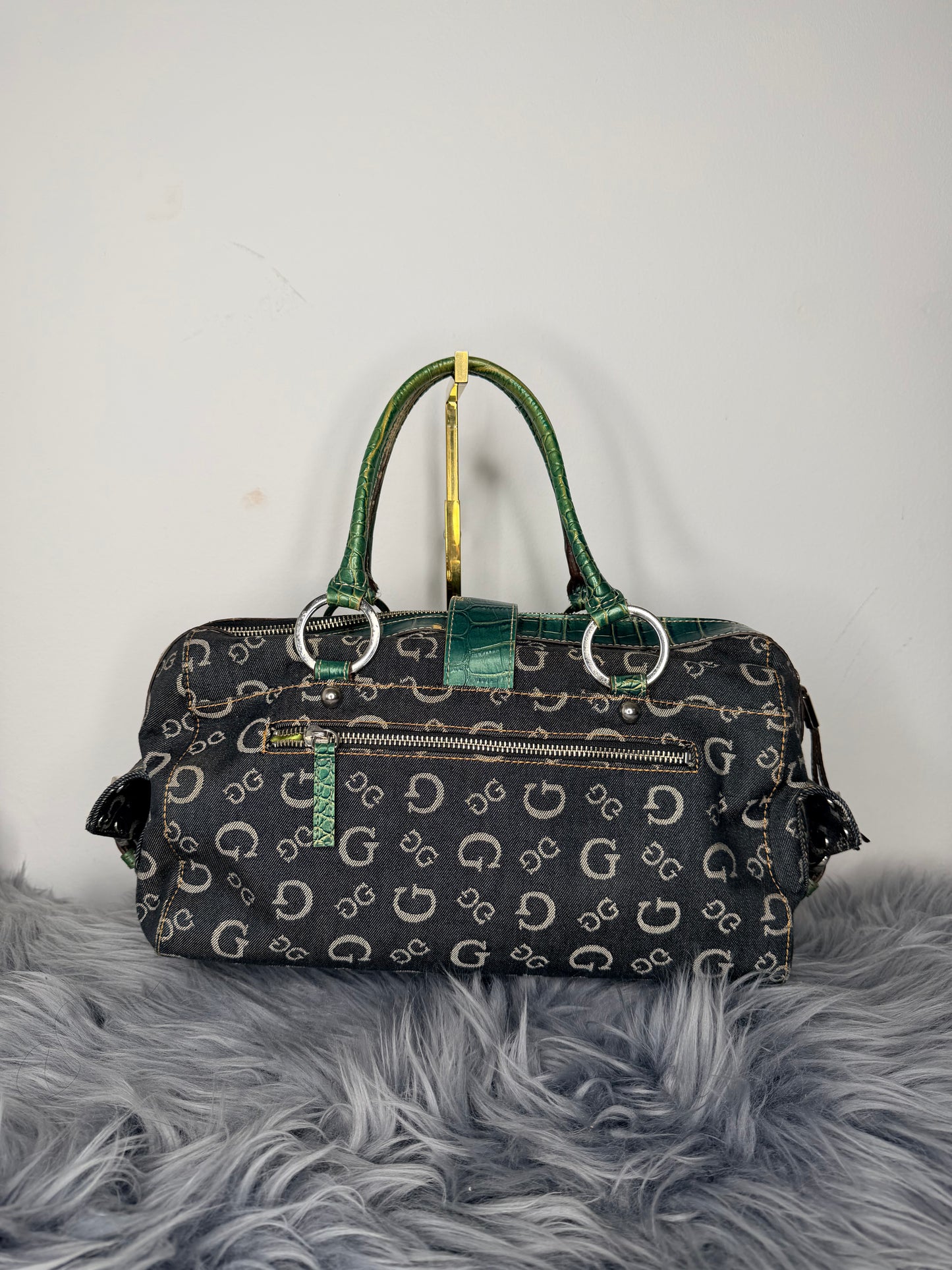 Guess vintage Tasche y2k rare Denim grün