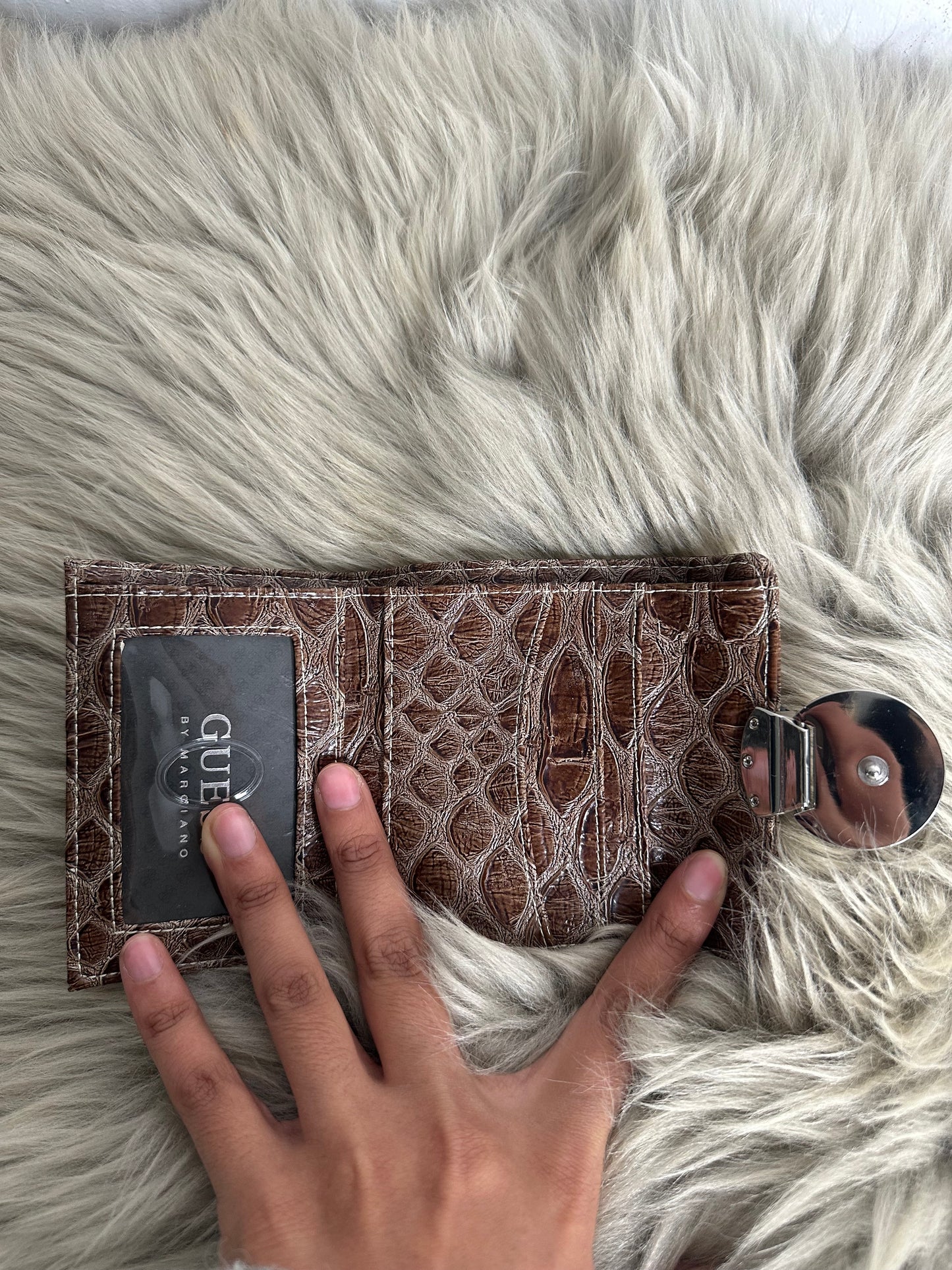 Guess vintage Geldbörse y2k rate braun