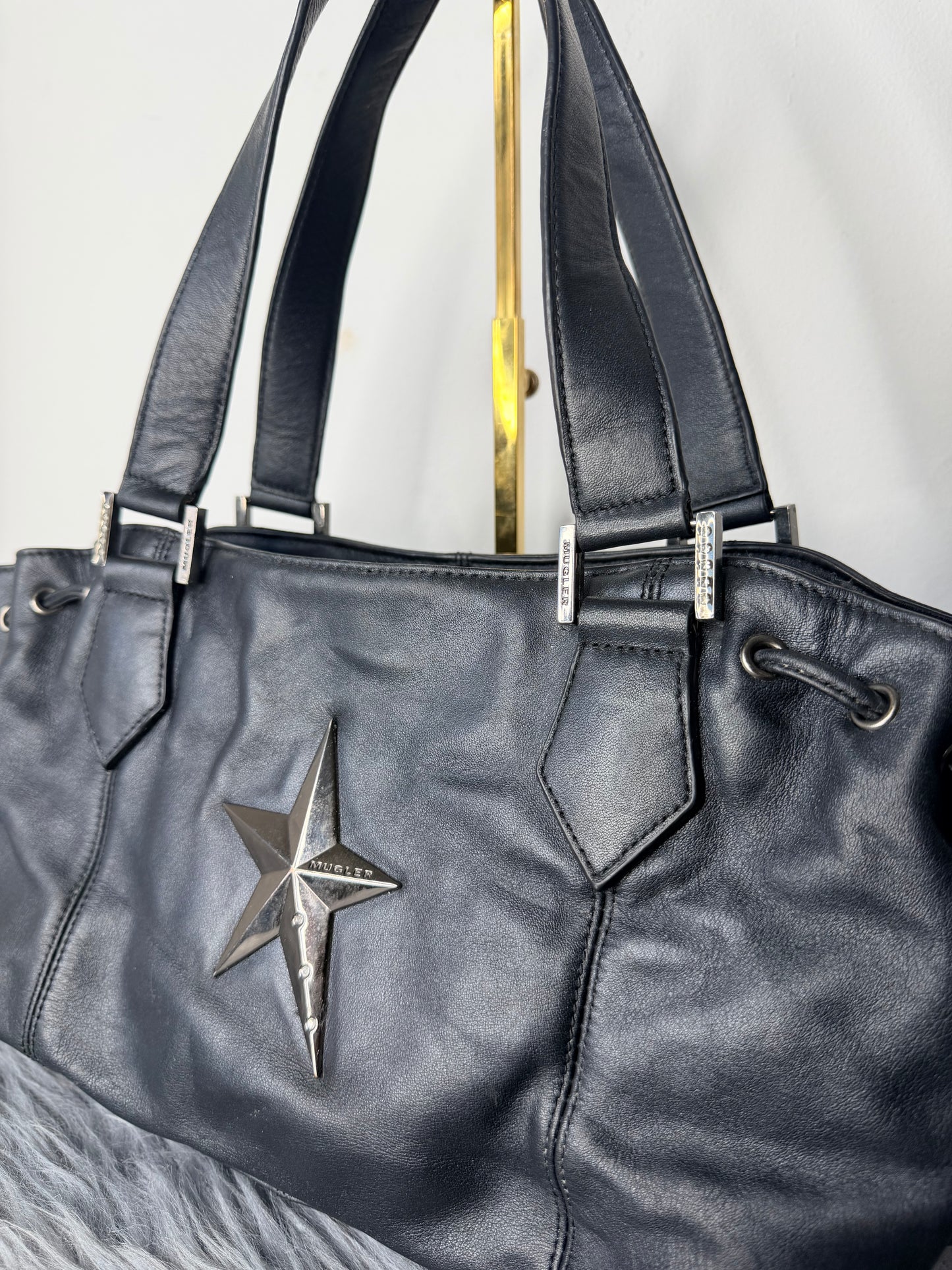 Thierry Mugler vintage Tasche y2k rare Leder
