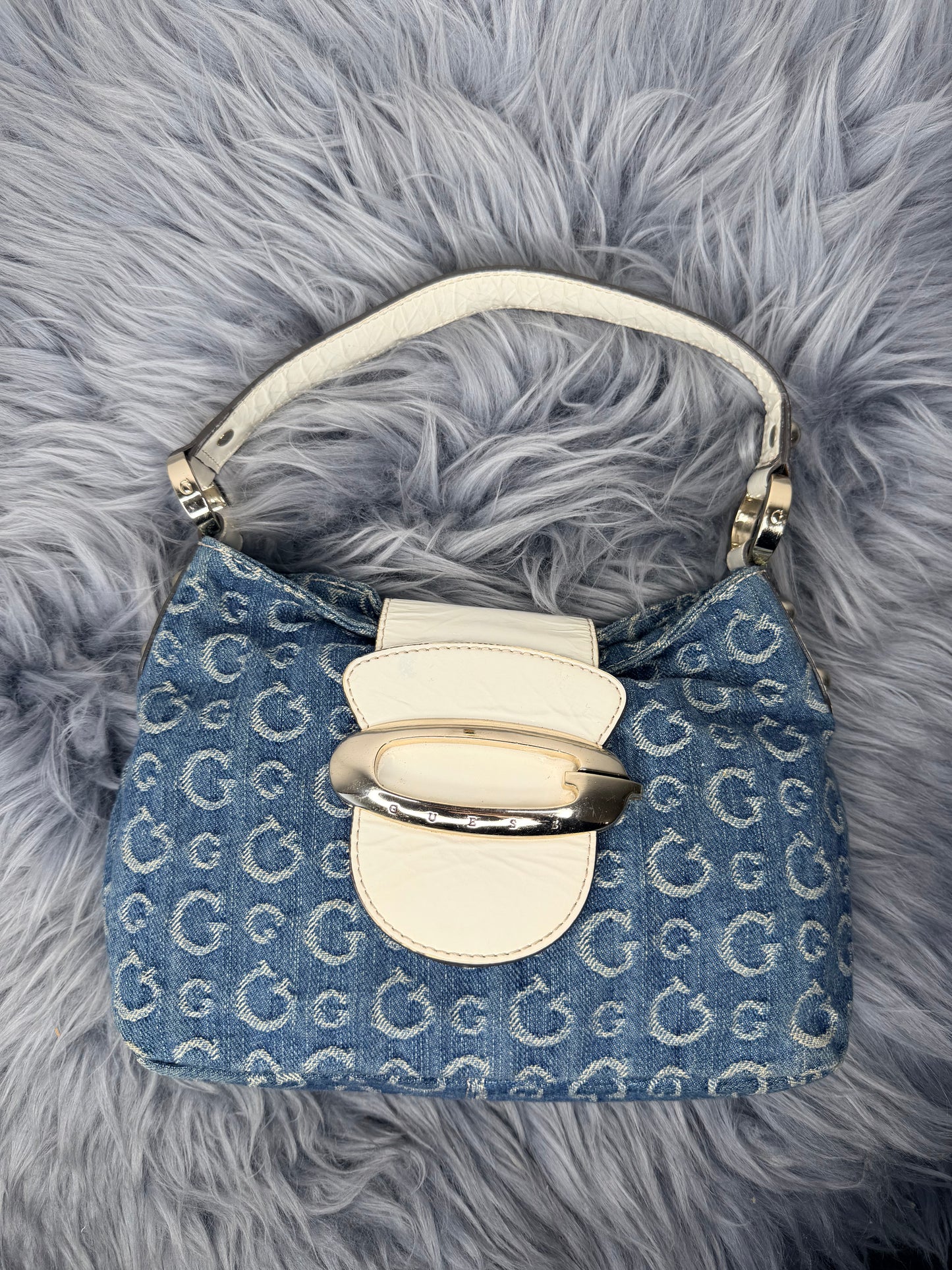 Guess vintage Tasche y2k rare blau weiß