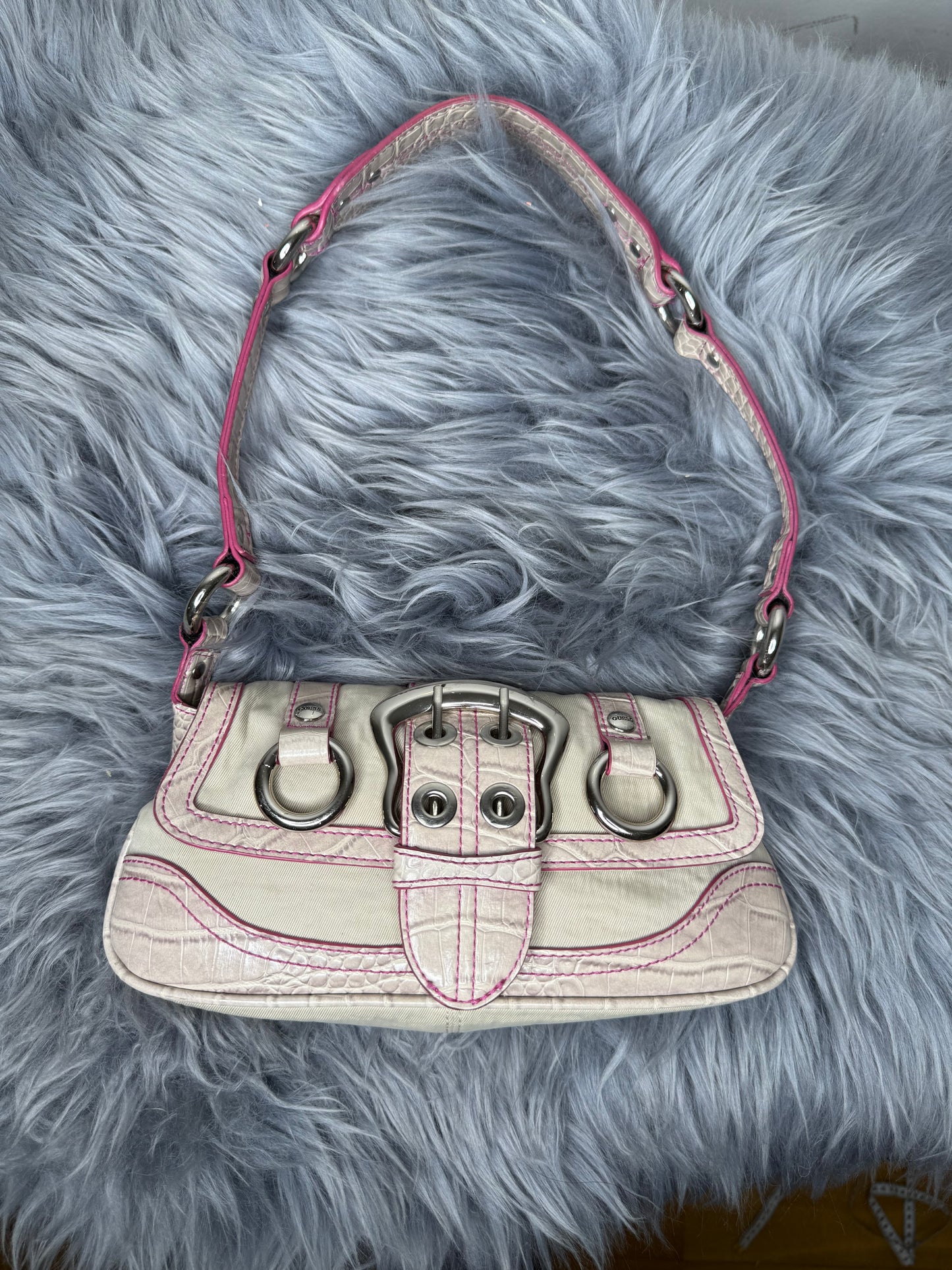 Guess vintage Tasche y2k rare rosa beige