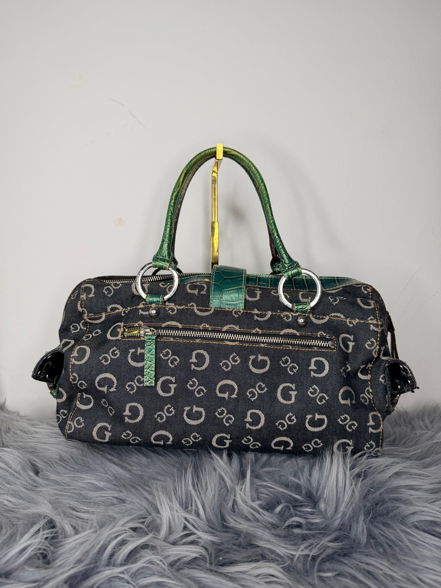 Guess vintage Tasche y2k rare Denim grün