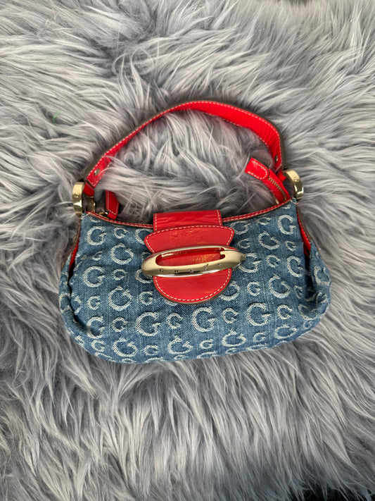Guess vintage Tasche denim rot blau