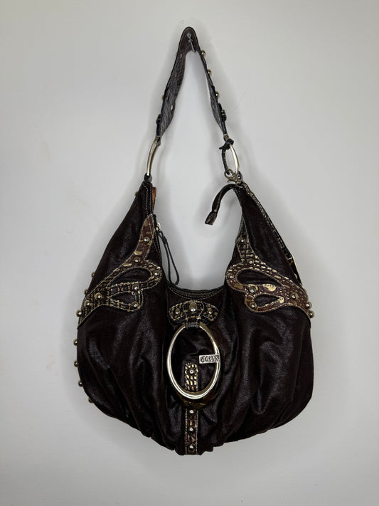 Guess vintage Tasche y2k braun Gold