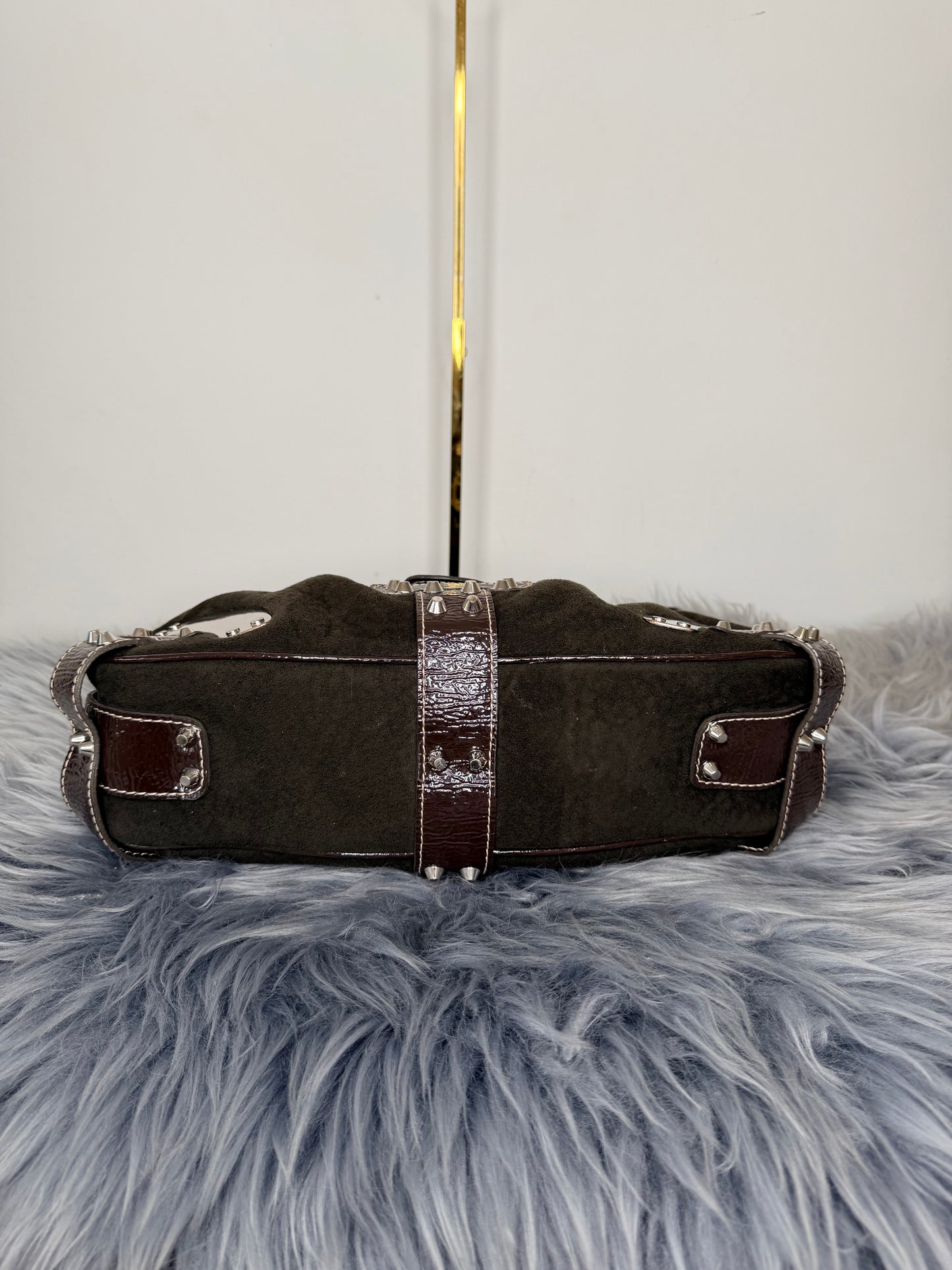 Guess vintage Tasche y2k rare braun samt