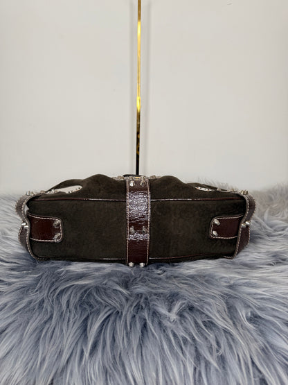 Guess vintage Tasche y2k rare braun samt