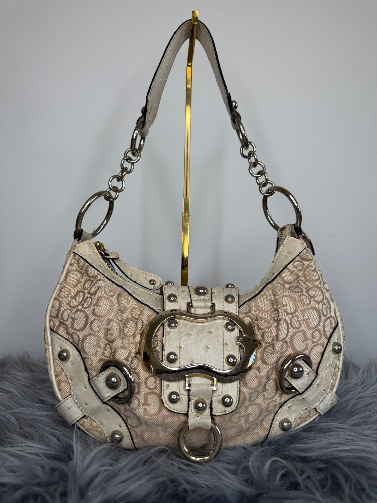 Guess Vintage Tasche Y2k Rare Beige
