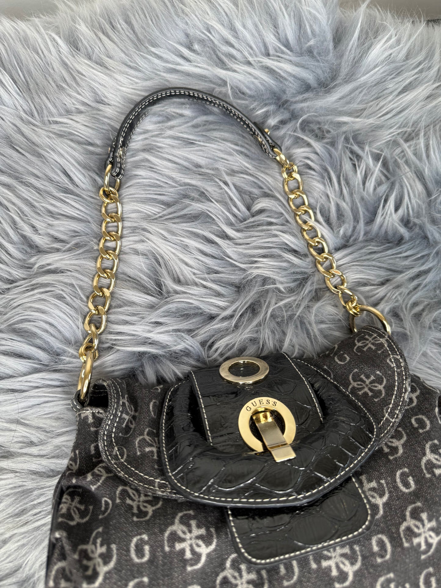 Guess Vintage Tasche Y2k denim grau