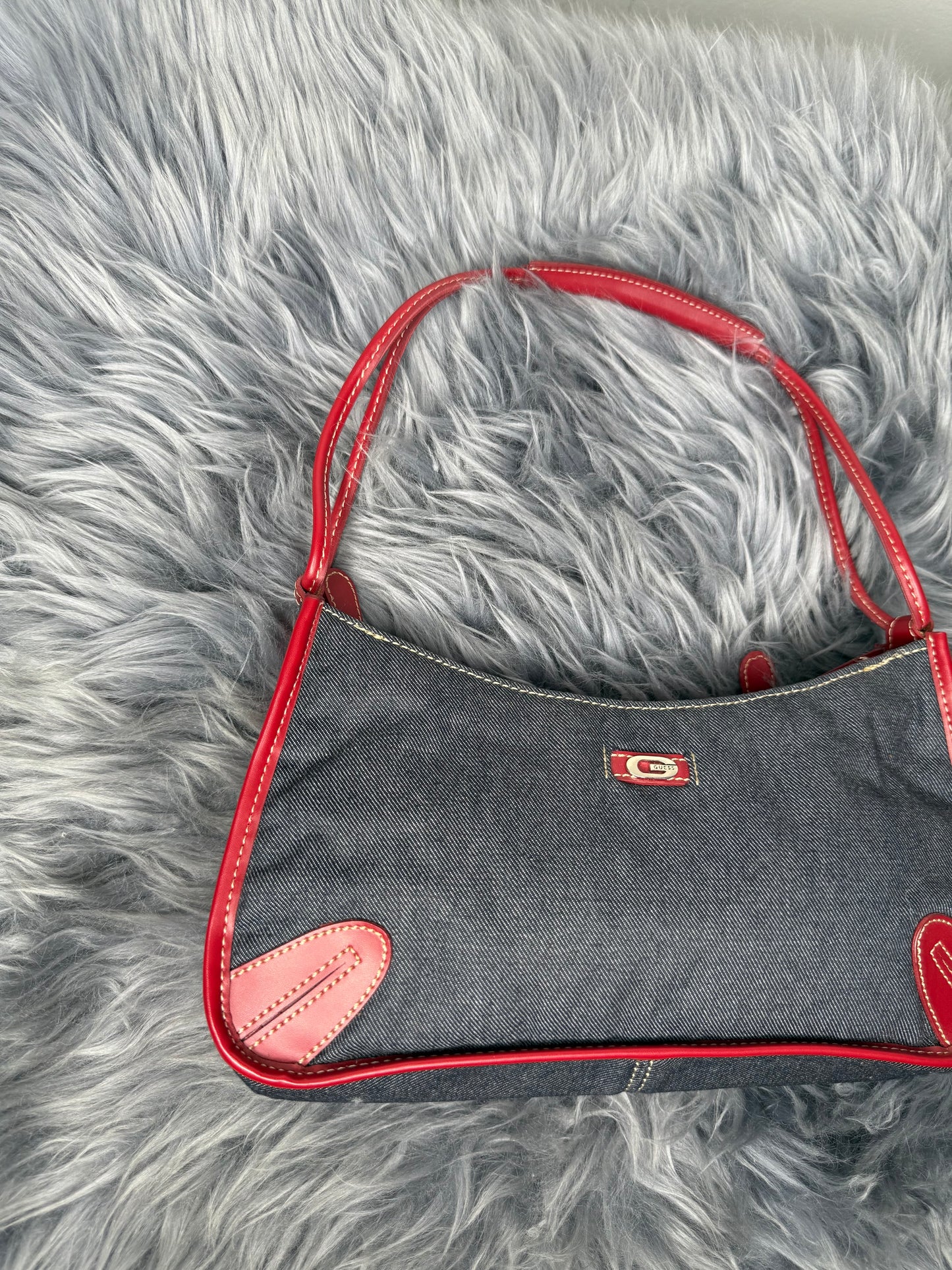 Guess vintage Tasche y2k denim rot