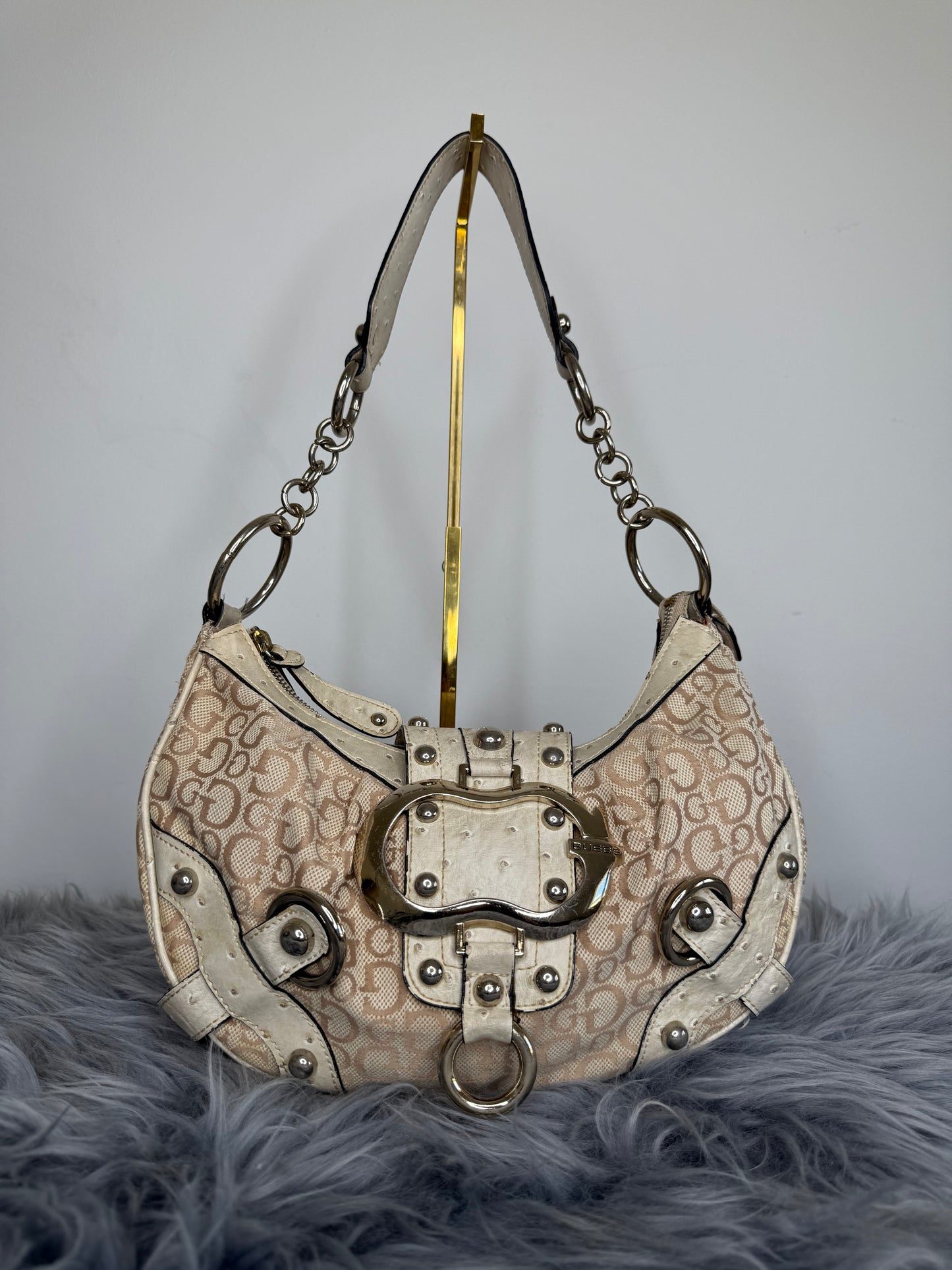 Guess Vintage Tasche Y2k Rare Beige