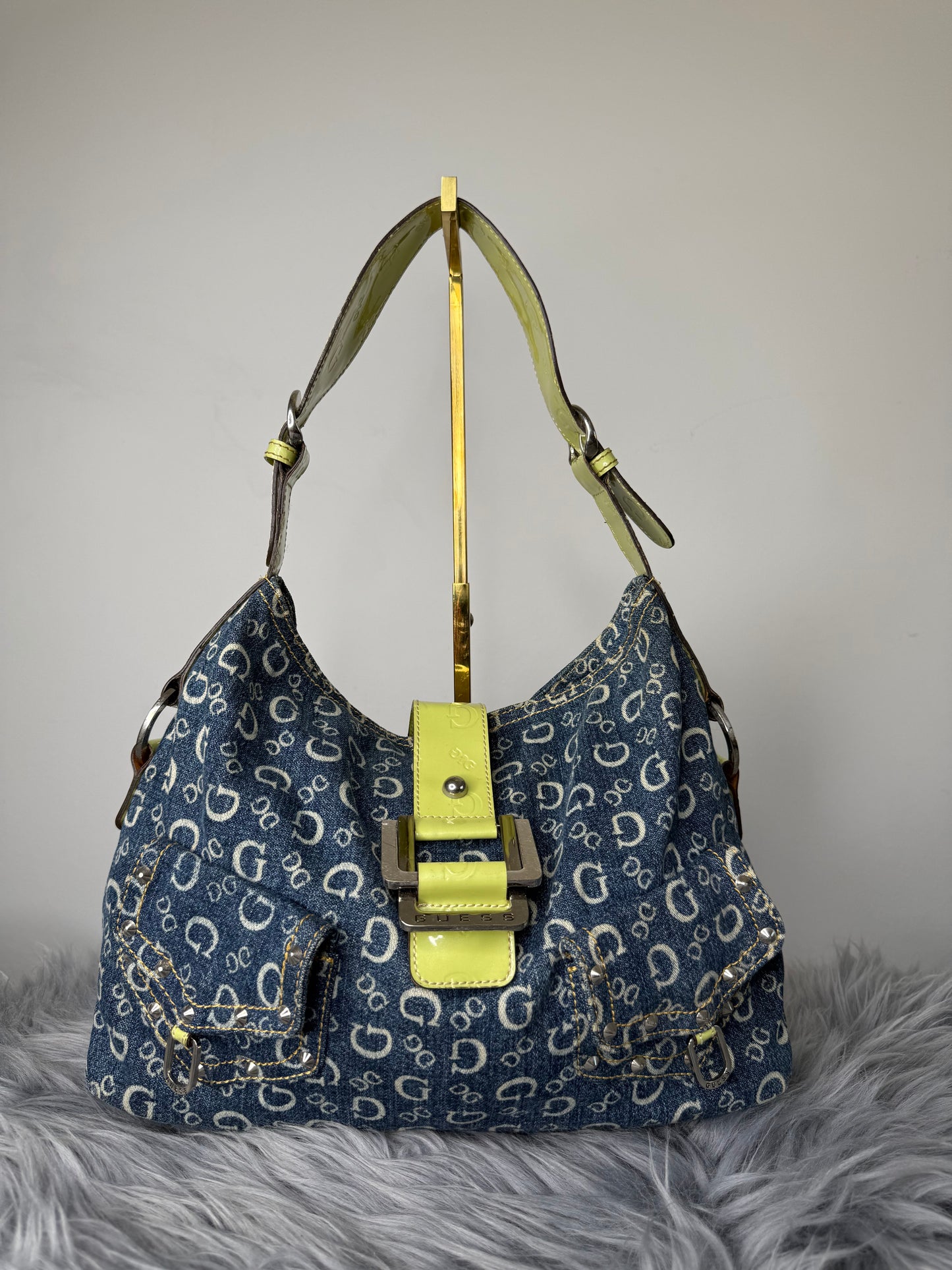Guess vintage Tasche denim blau